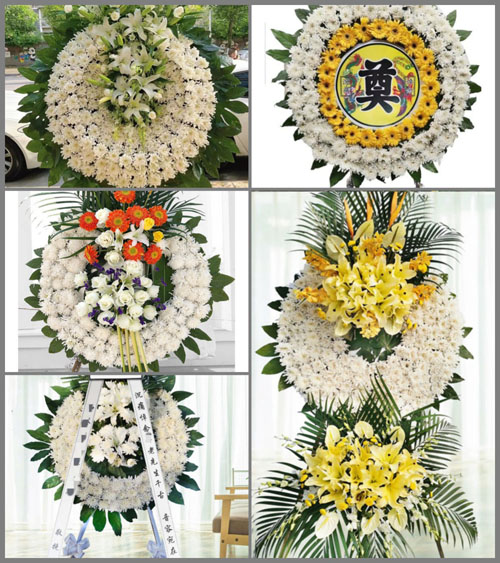 广东汕尾市海丰县公平镇白山村花圈速递